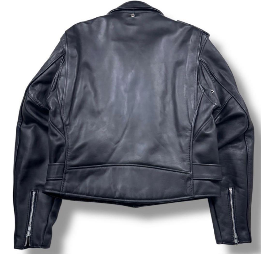 美品 ショット 90s ダブルライダース レザージャケット クラシック 42