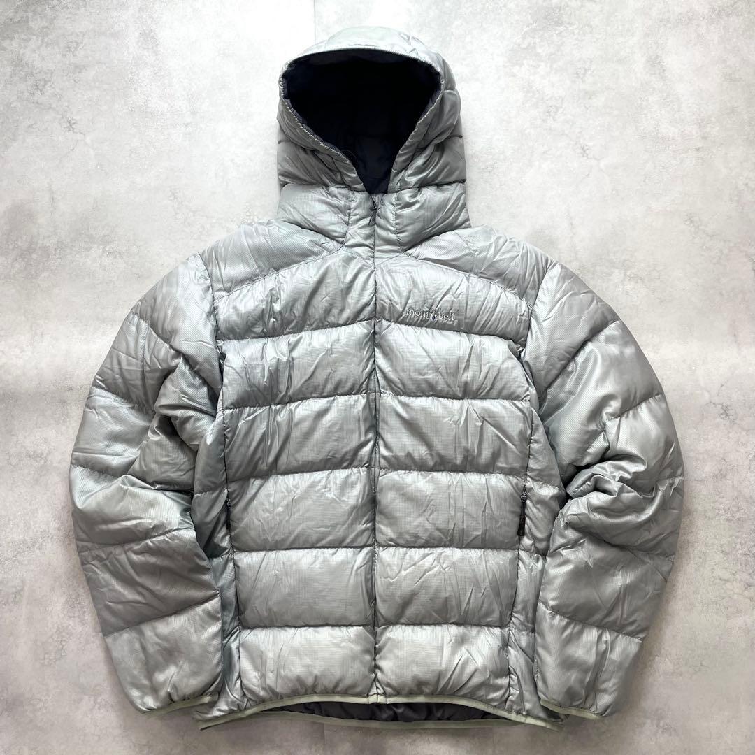 希少カラー 廃盤 モンベル ライトアルパインダウンパーカ グレー