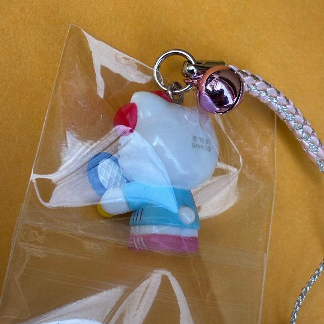 ☆激レア☆体育会系 テニス部 ストラップ 根付☆ご当地キティ ハロー