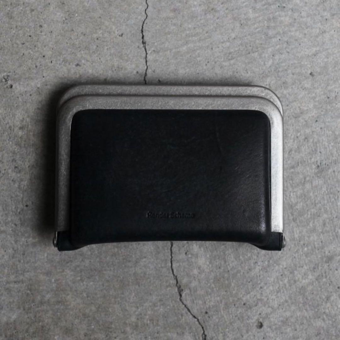 【美品】Hender Scheme ブラックレザー、カード、ケース Card Holder in Black