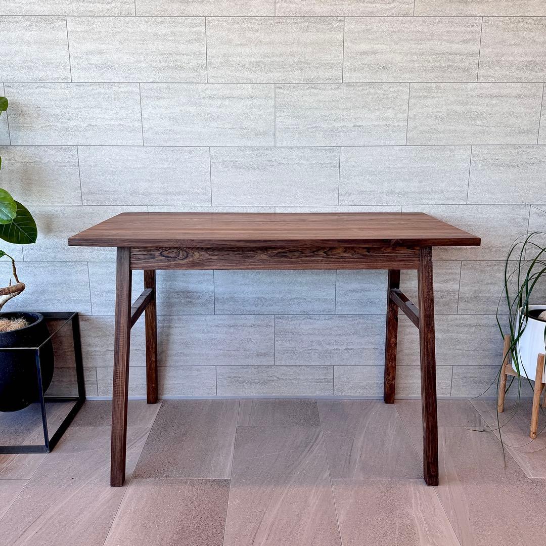 WTWチーク木製テーブル机作業デスク◆幅110木目ナチュラル素材アンティーク男前 WTWチーク木製テーブル机作業デスク◇幅110木目ナチュラル素材