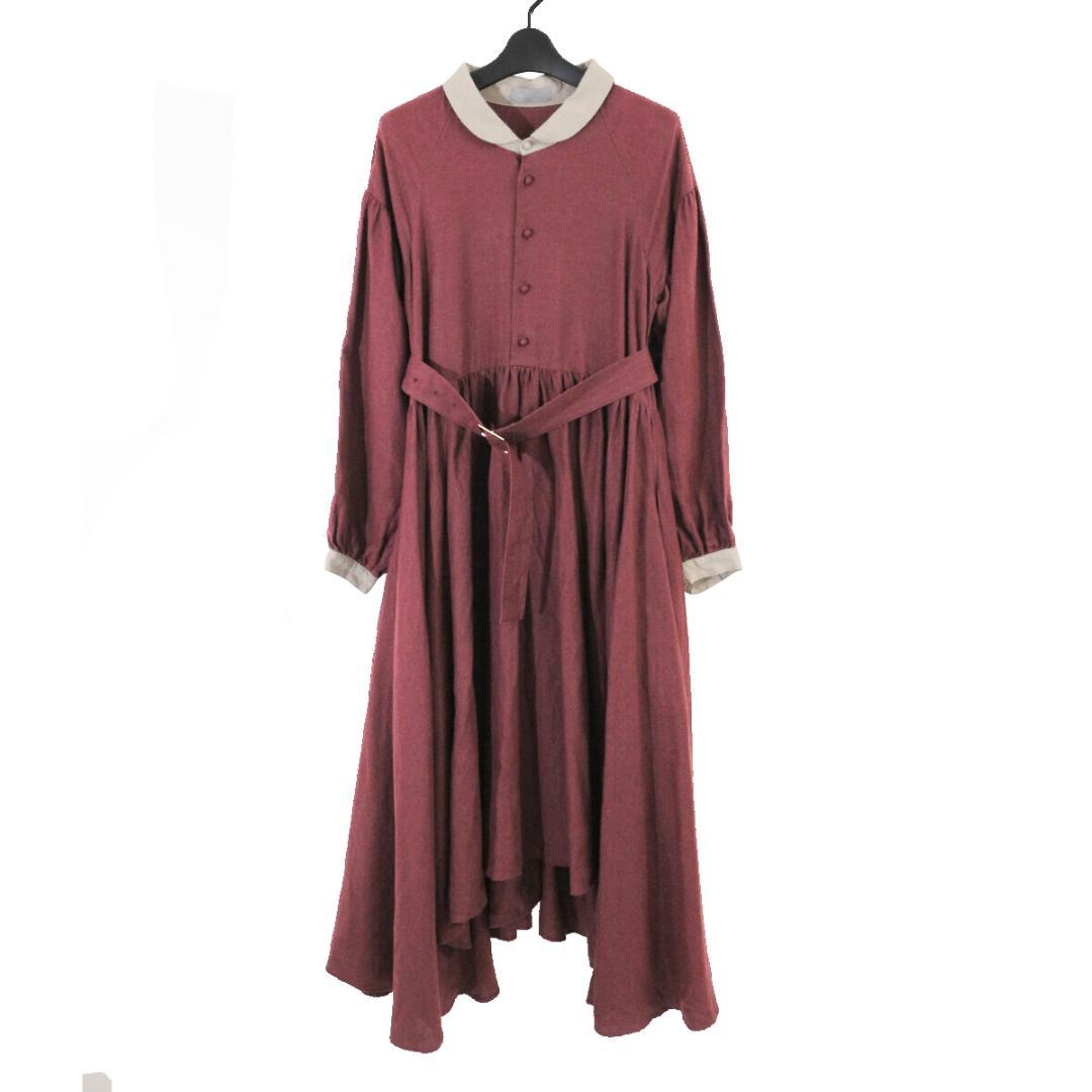 hazama ハザマ 2019-20AW 経年真価のワンピース ボルドー - メルカリ