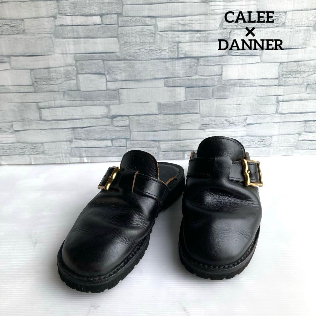 【✨美品】CALEE × DANNER レザー コラボ サンダル 黒色 26㎝ Danner（ダナー） ×CALEE キャリー ダブルモンクストラップ レザー