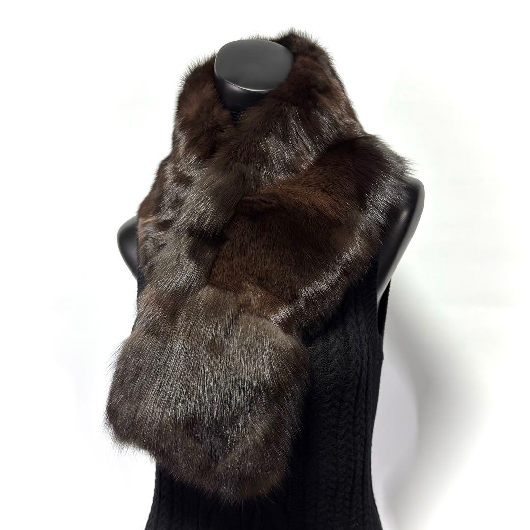 SOBOL】RUSSIAN SABLE ロシアンセーブル 黒貂 ファーストール - メルカリ