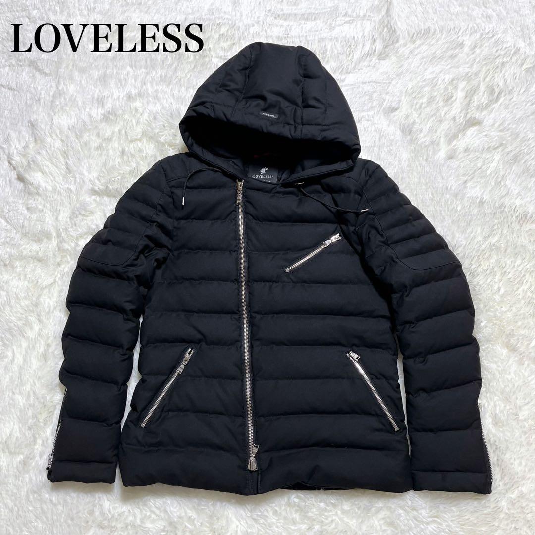 LOVELESS ラブレス ダウンジャケット ブラック ライダース M 総裏