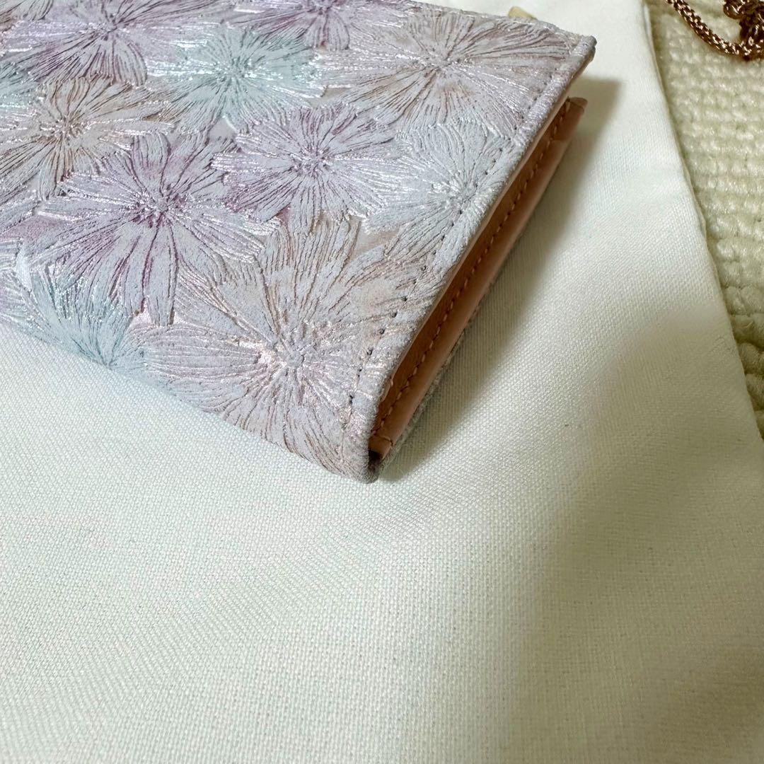 未使用】AETHER エーテル 長財布 L字型 マーガレット 花柄 レザー