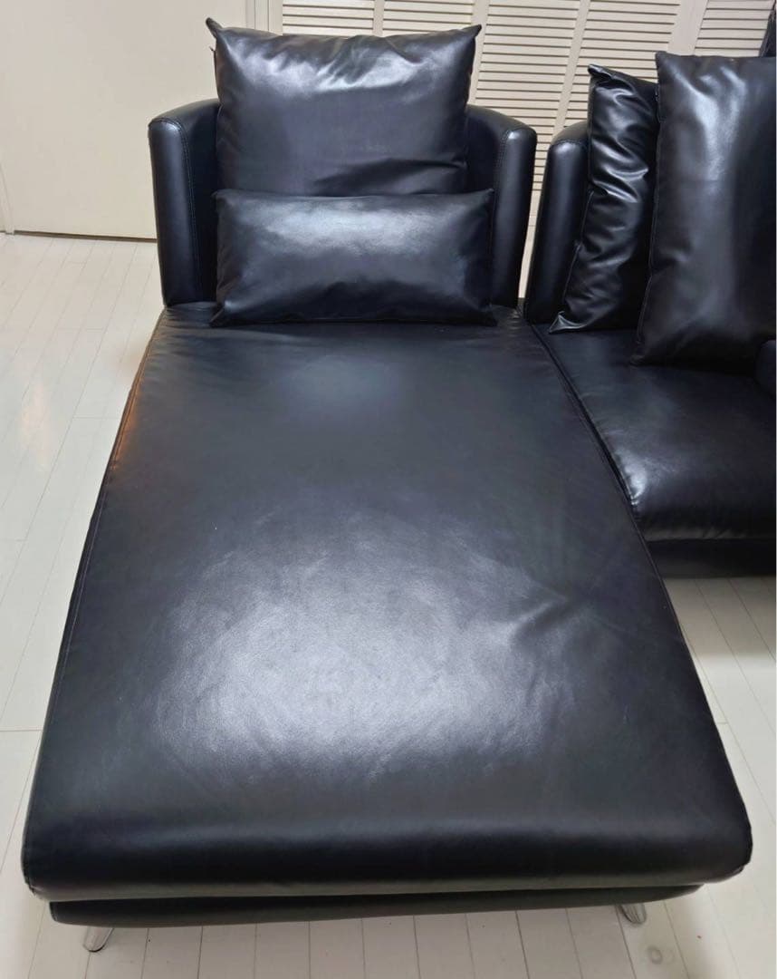 ARMONIA の Bella curva シリーズのカウチ EPUレザー Bella curva専用 ソファカバー カウチタイプ EPUレザー ペット耐久生地