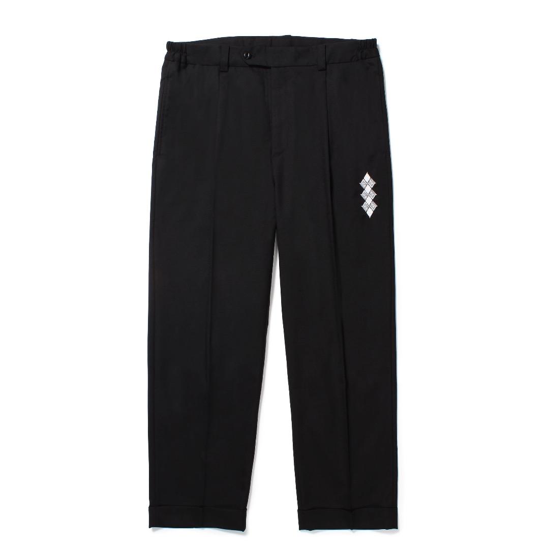 GAKKIN×BUDSPOOL LINEN WOOL TUCK TROUSERS 6e99f462d423f8899d3566ee3be0f3