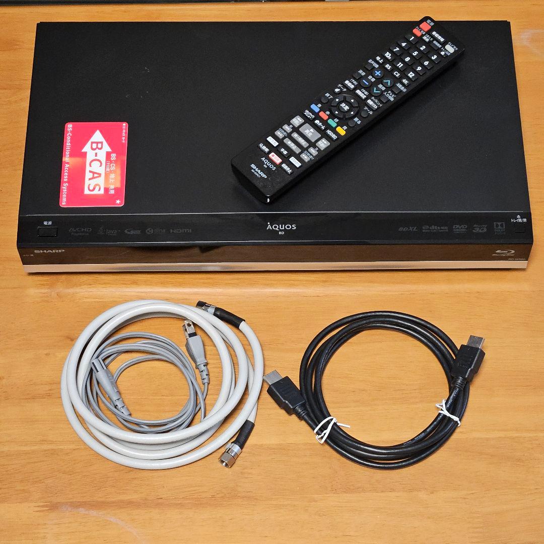 SHARP AQUOSブルーレイ BDレコーダー BD-W580 500GB - メルカリ