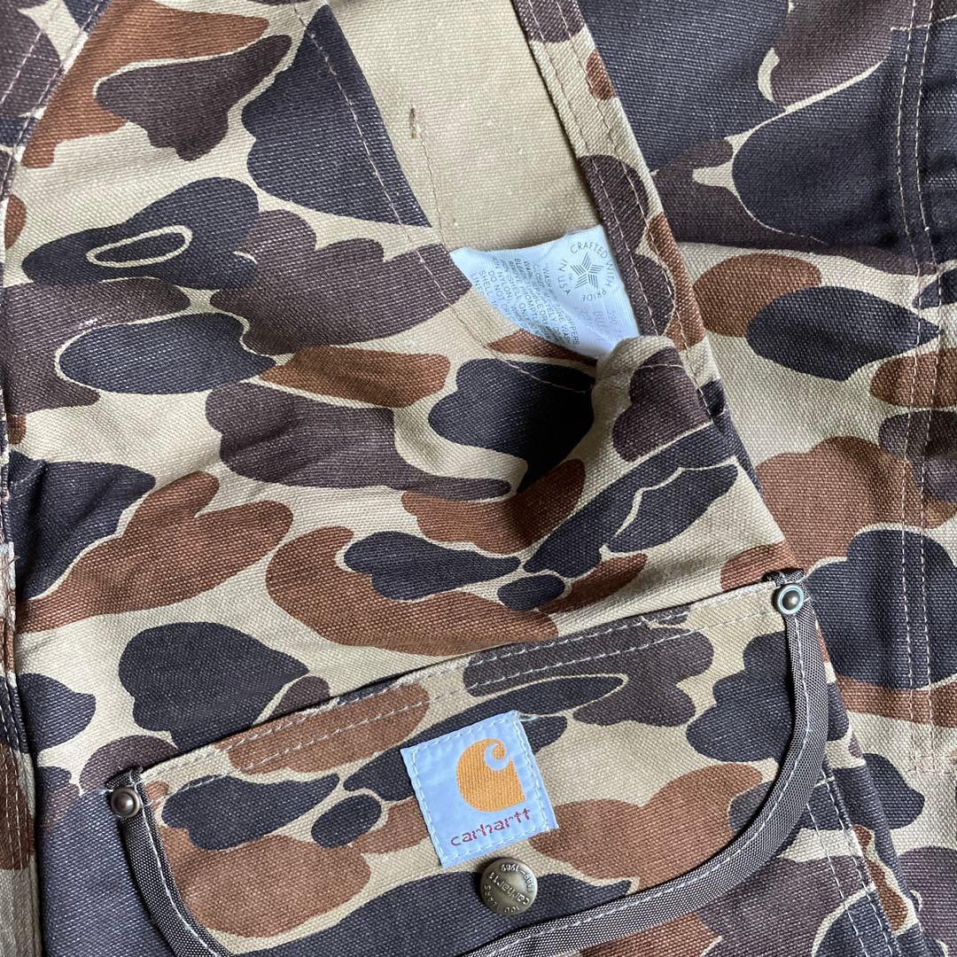 carharttカーハート 100周年 80s オーバーオール カモ ダブルニーの