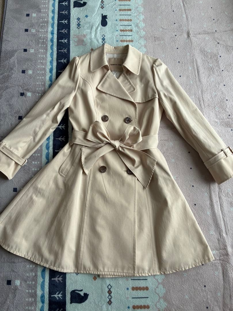 Apuweiser-riche 新品未使用トレンチコート ベージュ サイズ2 Apuweiser-riche（アプワイザーリッシェ）の「ベルテッドトレンチ