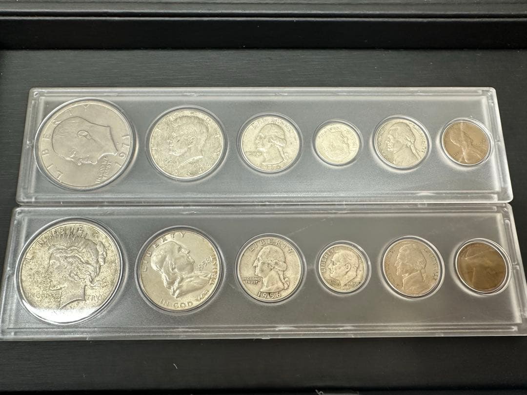 アメリカ銀貨等セット　ピースダラー　ケネディハーフダラー アメリカ 1967年 ケネディ ハーフダラー銀貨｜Yahoo!フリマ（旧PayPay