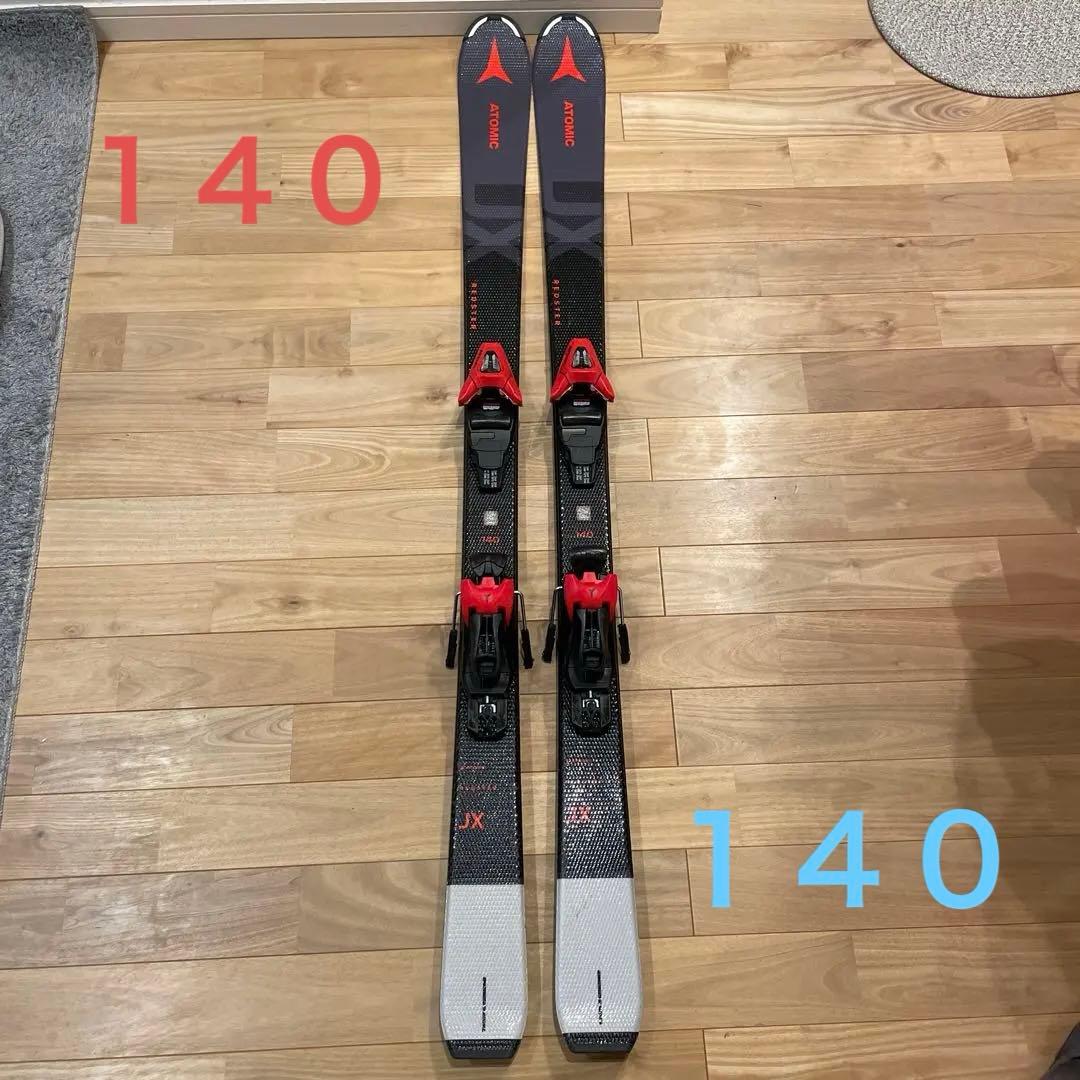 ジュニアスキー　HOTWAX済み 室内保管 ATOMIC スキー１４０ アトミック（ATOMIC）（キッズ）ジュニア スキー板 ビンディング付属