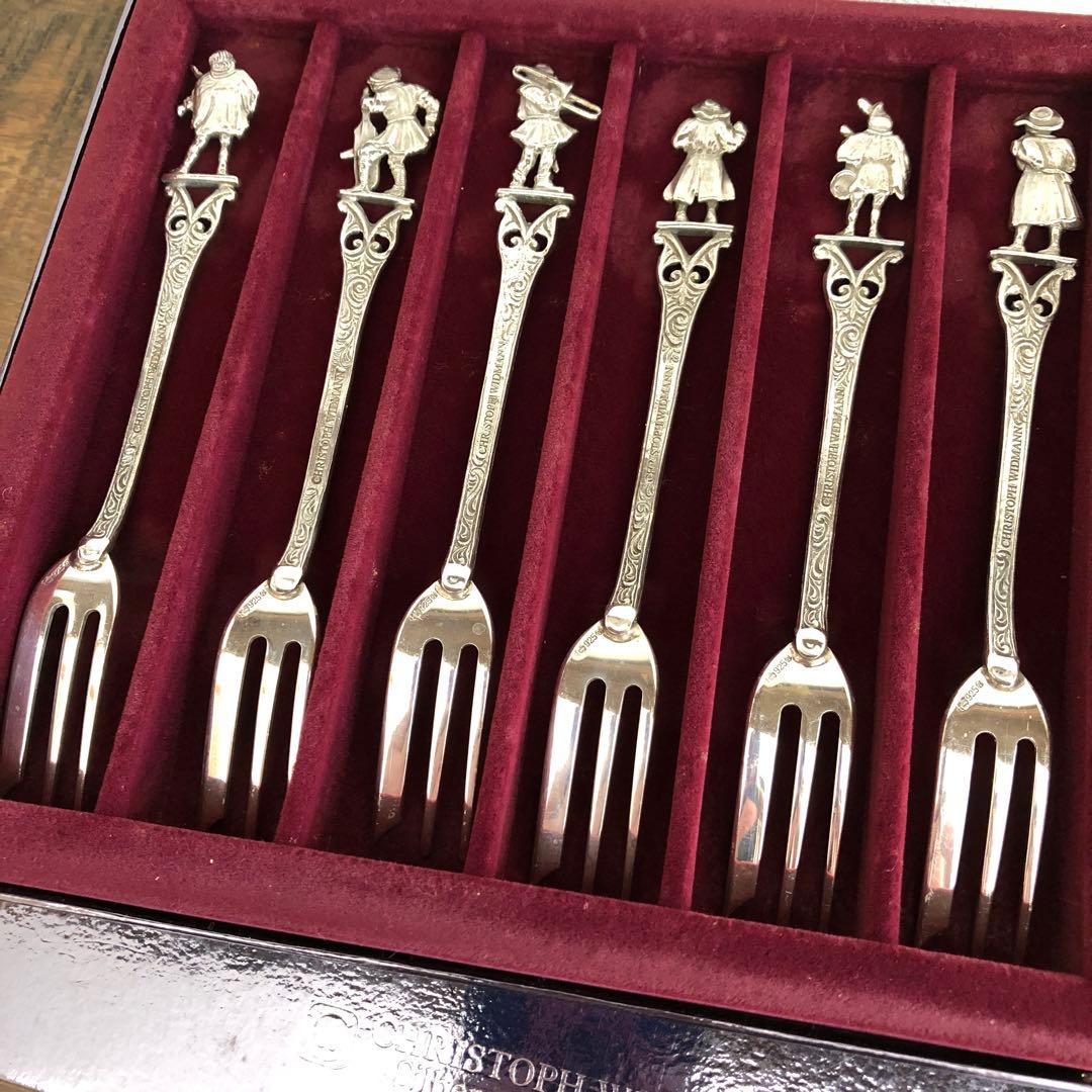 クリストフウィドマン シルバー925 フォーク6客セット 中世の音楽家