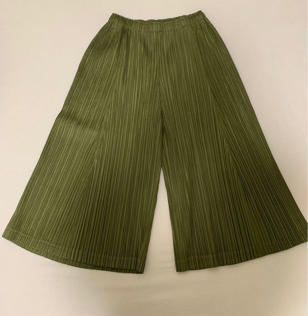 【PLEATSPLEASEISSEYMIYAKE】ワイドパンツ Issey Miyake Pleats Please zipped pants — Bonsergent Studio