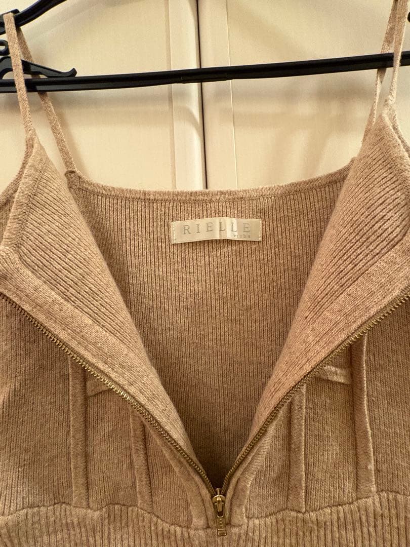 rielle riche リエルリシェ ニットキャミワンピース - メルカリ