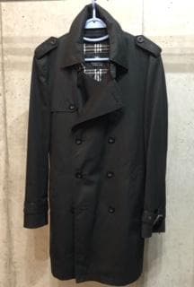 定価15万/バーバリーブラックレーベル/ダブルトレンチコート/ロング