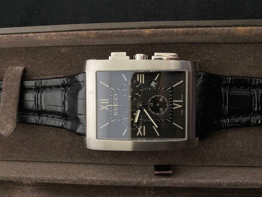 正規品】GUCCI グッチ 8600M クロノグラフ メンズ 腕時計 不動品