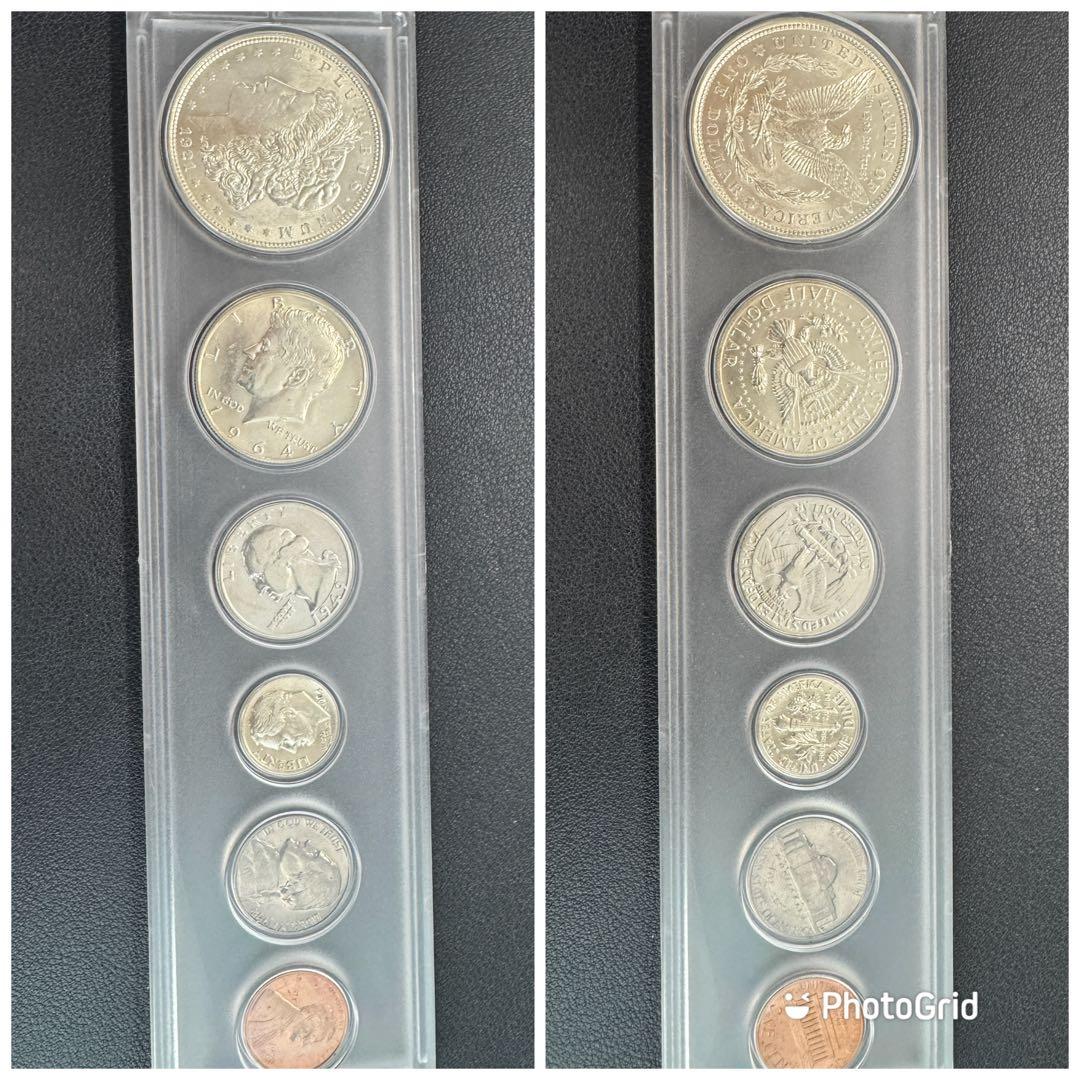 G6123 sv900 銀 アメリカ記念銀貨 6枚 セット 1921年の通販はau PAY