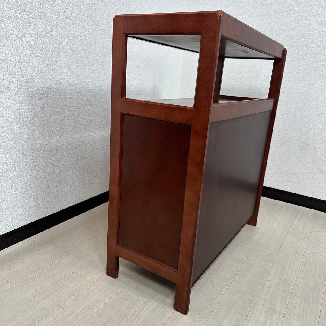 カリモク 天然木 電話台 花台 レンジ台 サイドチェスト キャビネットi4