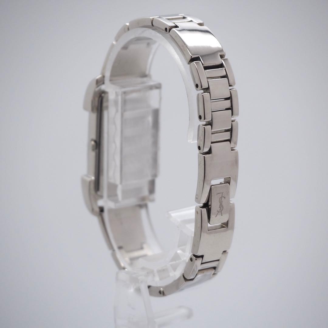 328 稼働 イヴサンローラン 時計 レディース シェル シルバー