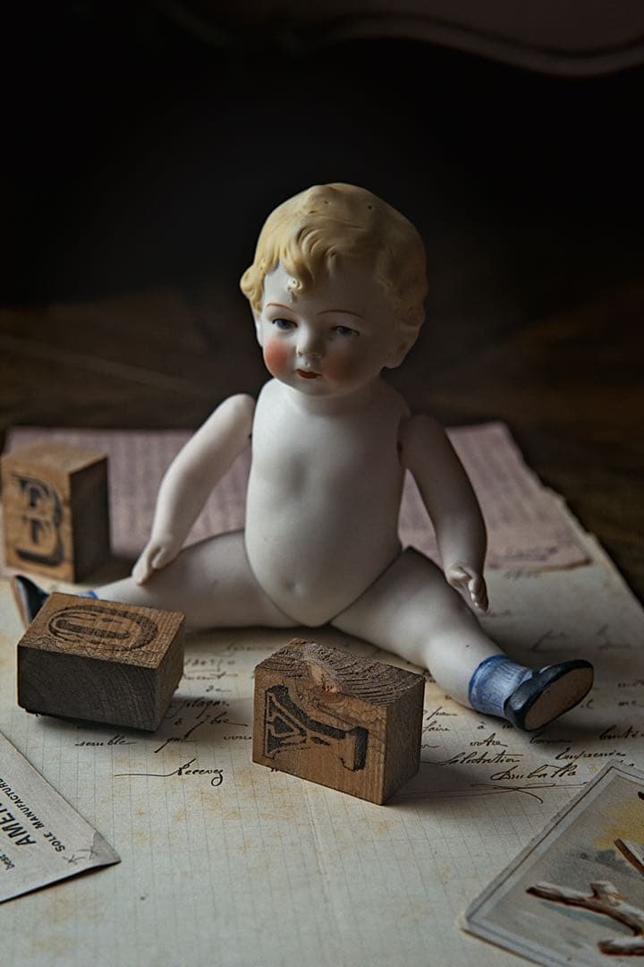 アンティーク ビスクドール ミニョネット ドイツ Hertwig オールビスク アンティーク ビスクドール | ドイツ Hertwig & Co. ヘルトヴィヒ