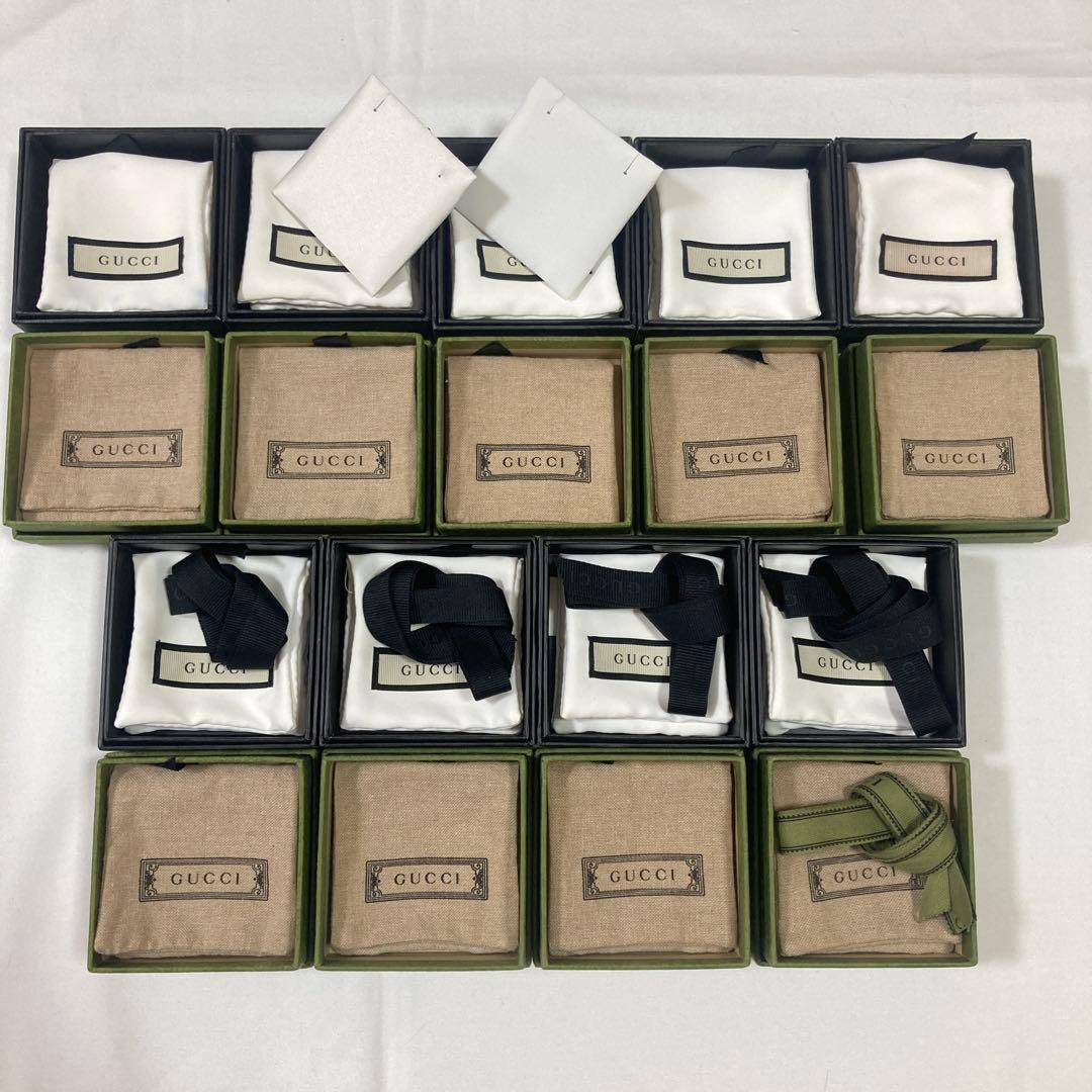 美品グッチ保存袋空箱18個セットアクセサリー入れ