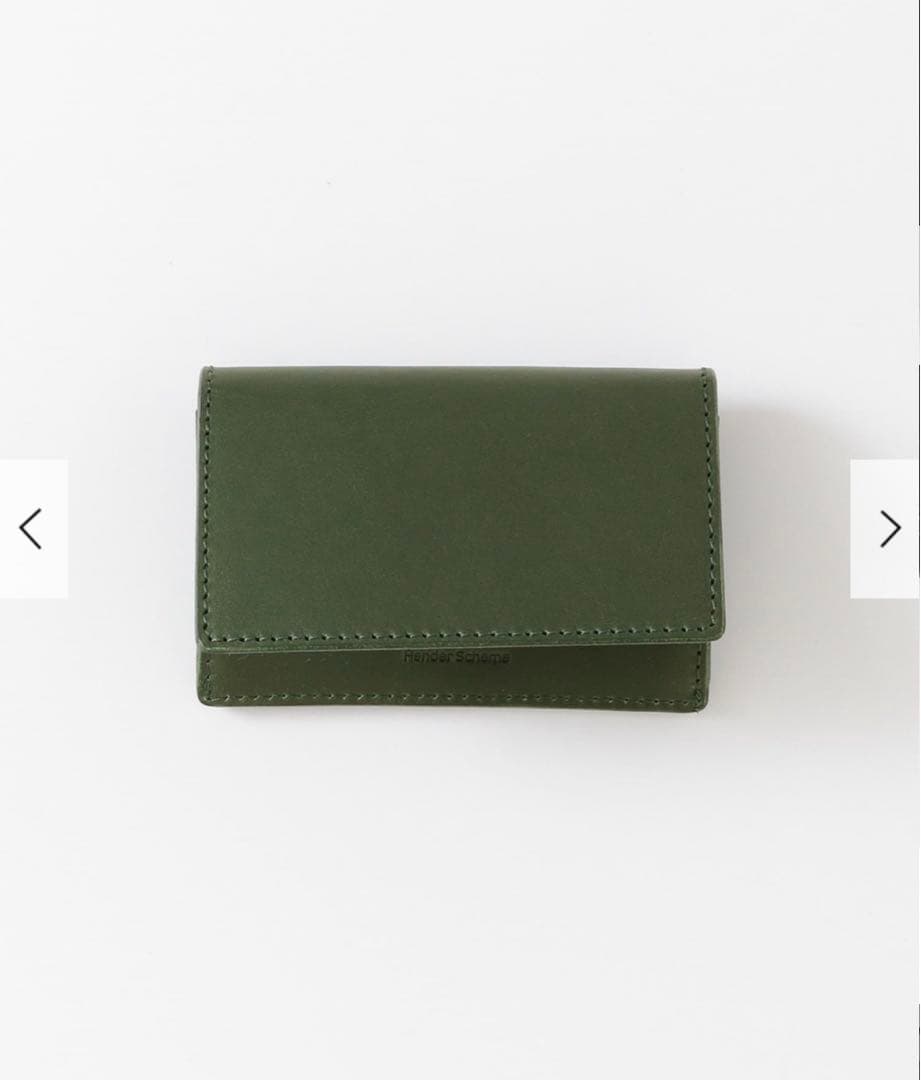 Hender Scheme 名刺入れ　カードケース　グリーン 在庫限り】 Hender Scheme folded card case グリーン｜これまでに販売
