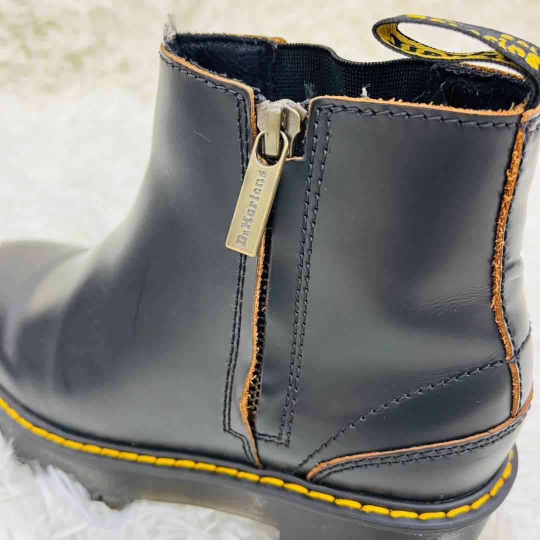 Dr.Martens ドクターマーチン 23.5cm レザー サイド厚底ジップ