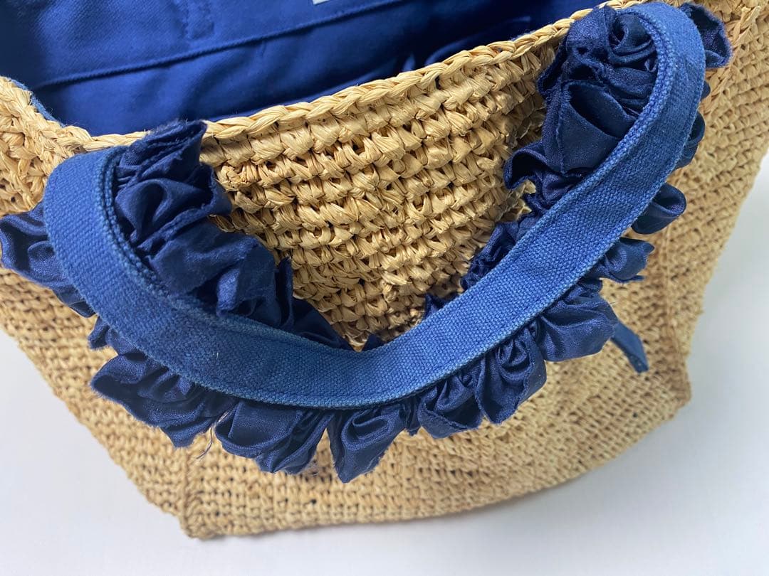 LUDLOW】ラドロー グレープハンドル かごバッグ - メルカリ