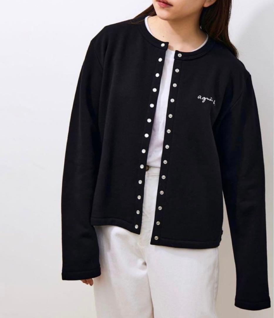 新品 agnes b.× ADAM ET ROPE裏起毛 カーディガン