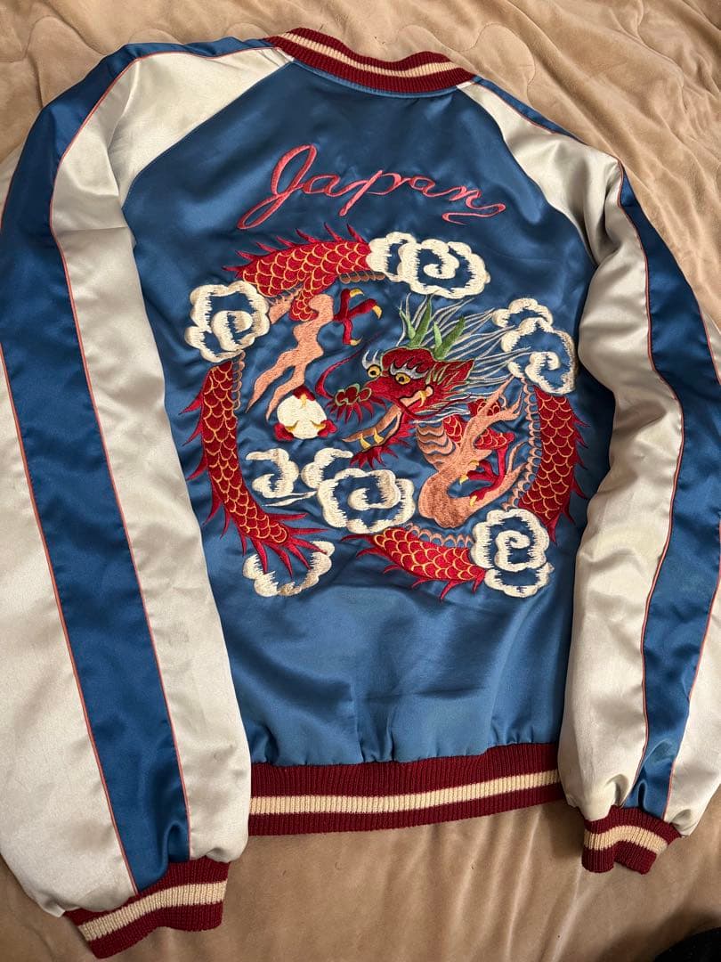 美品 テーラー東洋 2面用 龍 日本限定 スカジャン vintage サテン