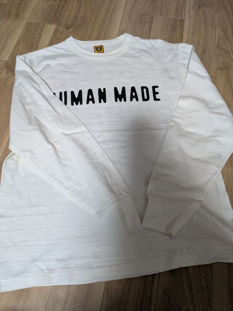 HUMAN MADE ホワイト長袖カットソー HUMAN MADE(ヒューマンメイド) 23SS GRAPHIC L/S T-SHIRT グラフィック