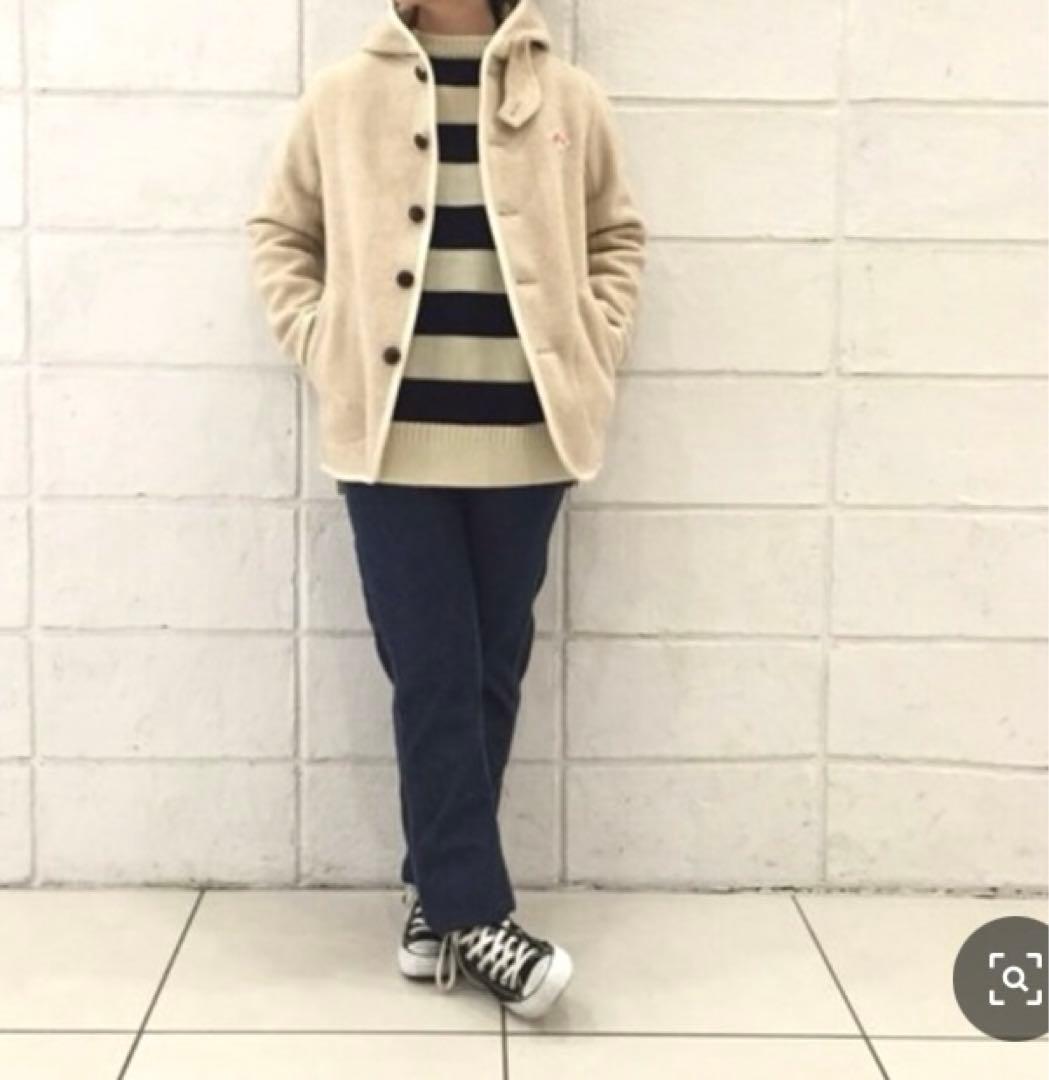 ⭐️ダントンDANTON ウールモッサ フード付 コート⭐️白 アウター