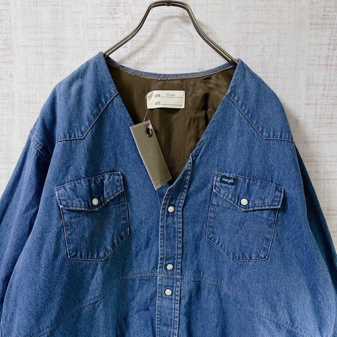 新品】77circa × Wrangler デニム シャツ カバーオール - メルカリ