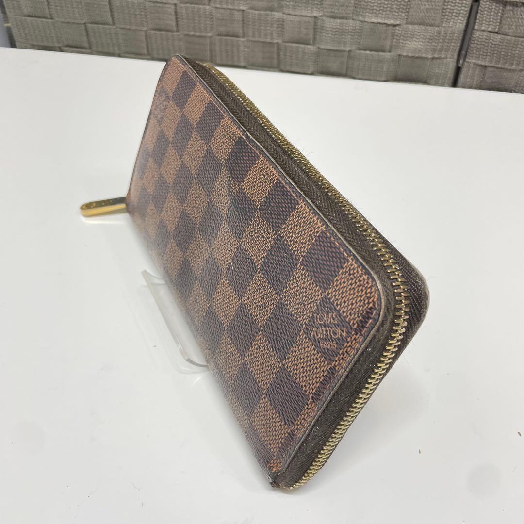 LOUIS VUITTON ダミエ ブラウンレザー長財布 - メルカリ