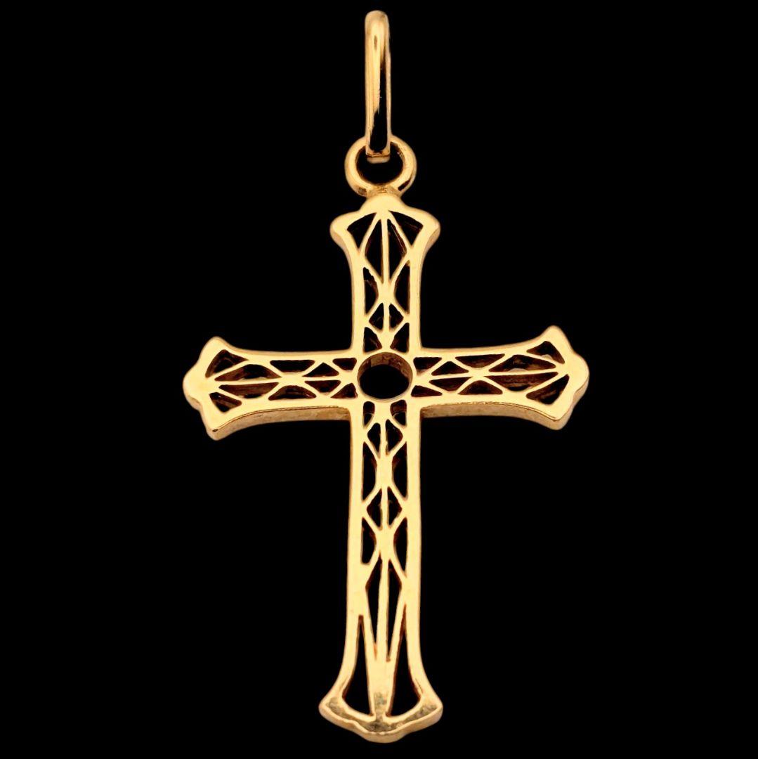 K18 クロスペンダントトップ 1.7g 750 ゴールド ネックレス