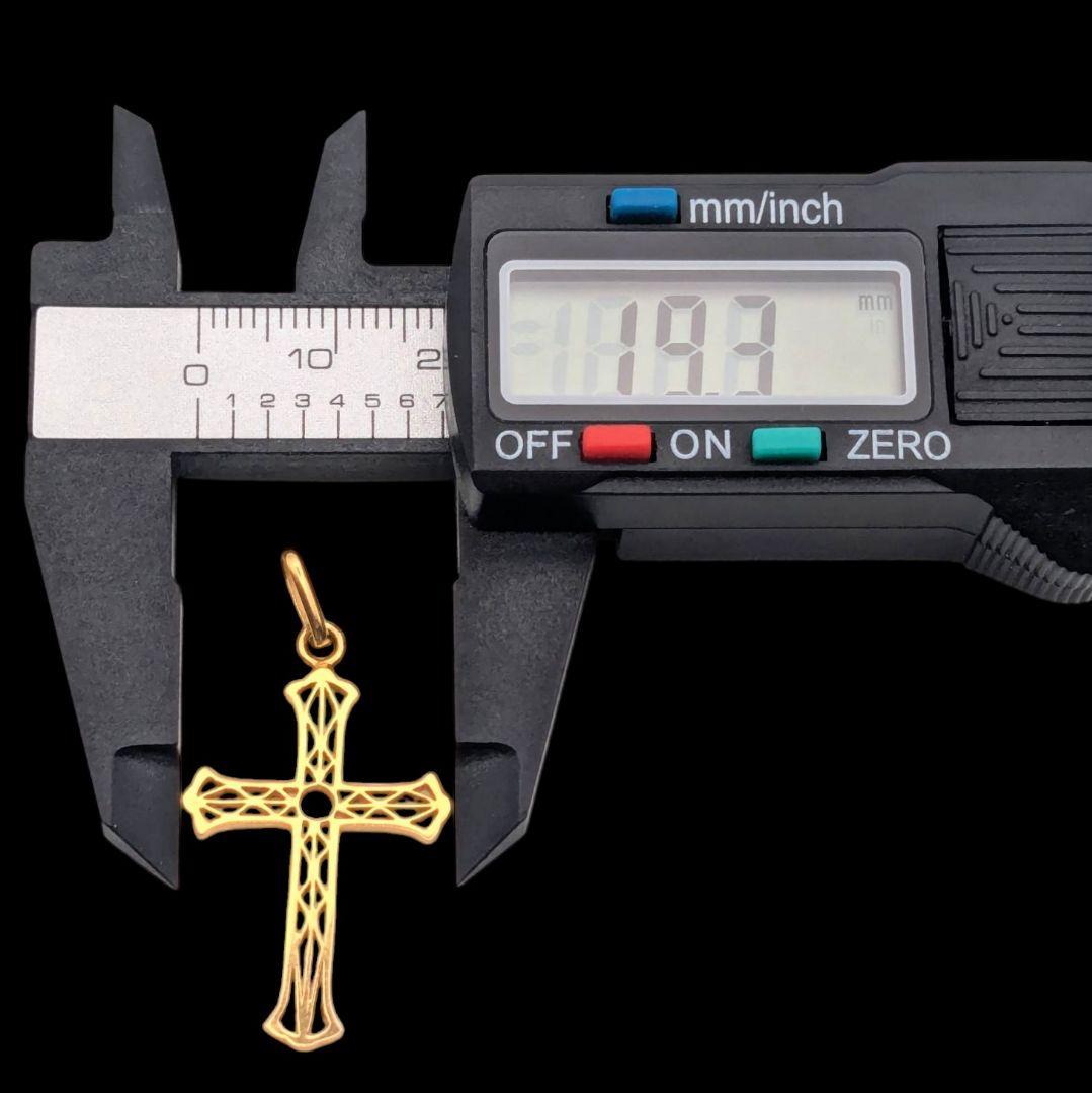 K18 クロスペンダントトップ 1.7g 750 ゴールド ネックレス