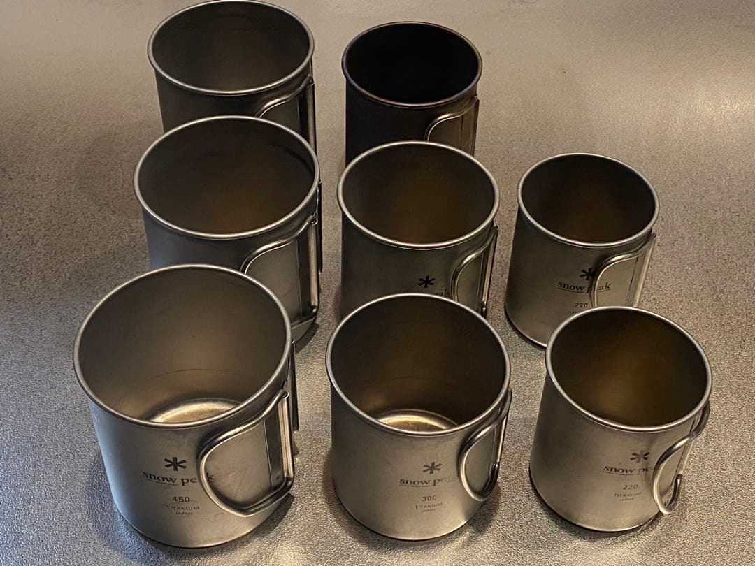  peak チタンシングルマグカップ 8個セット チタンシングルマグセット| スノーピーク(Snow Peak)