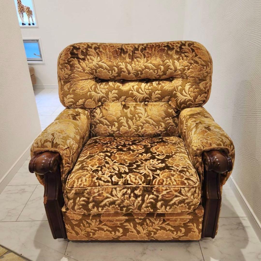 オールドカリモク　old karimoku 金華山　アンティーク　1人掛けソファ オールドカリモク old karimoku 金華山 アンティーク 1人掛けソファ