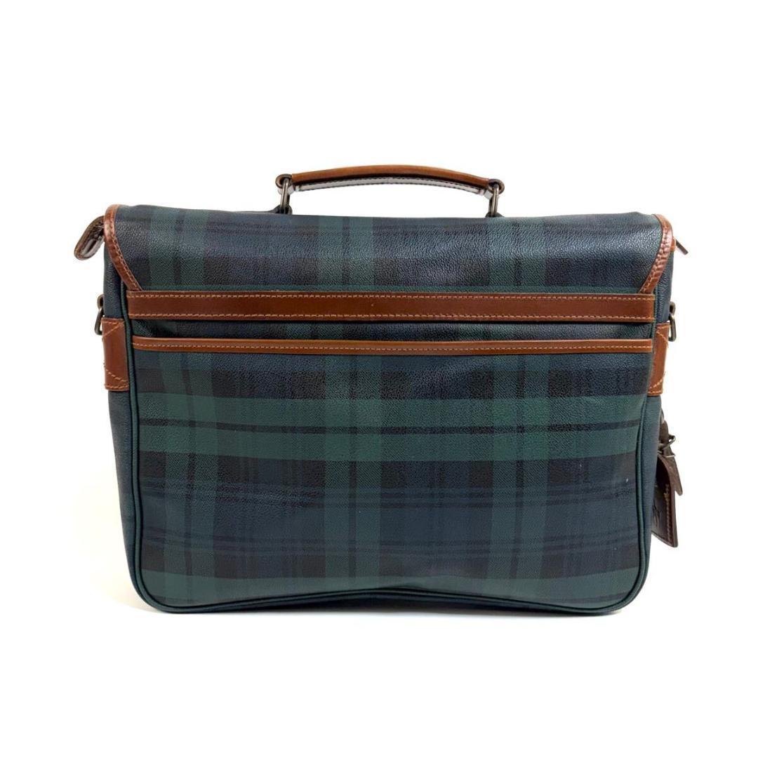 美品】ポロ ラルフローレン PVC レザー メッセンジャーバッグ チェック