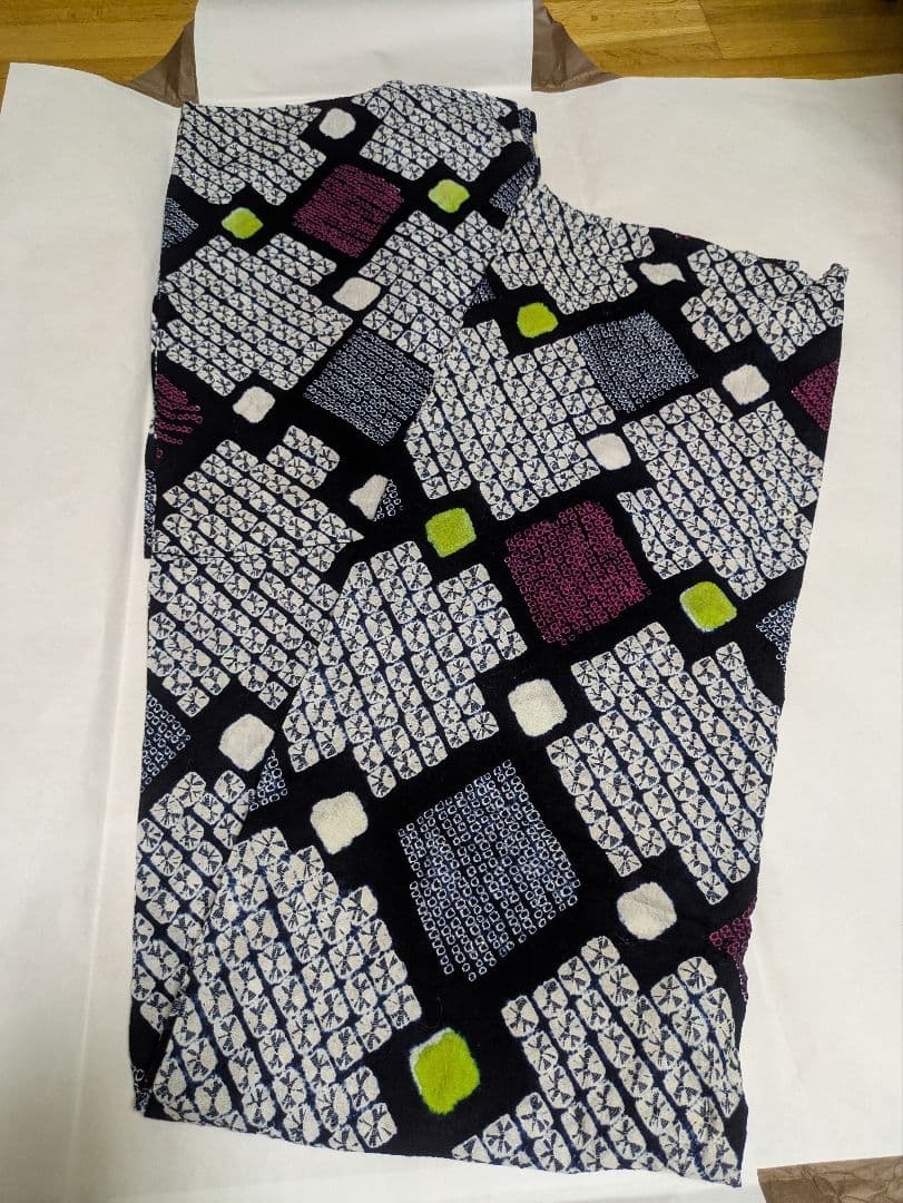 絞り浴衣　蜘蛛絞り多め 藍染が風にゆれる日本遺産のまち有松寄附金専用】浴衣（手蜘蛛絞り