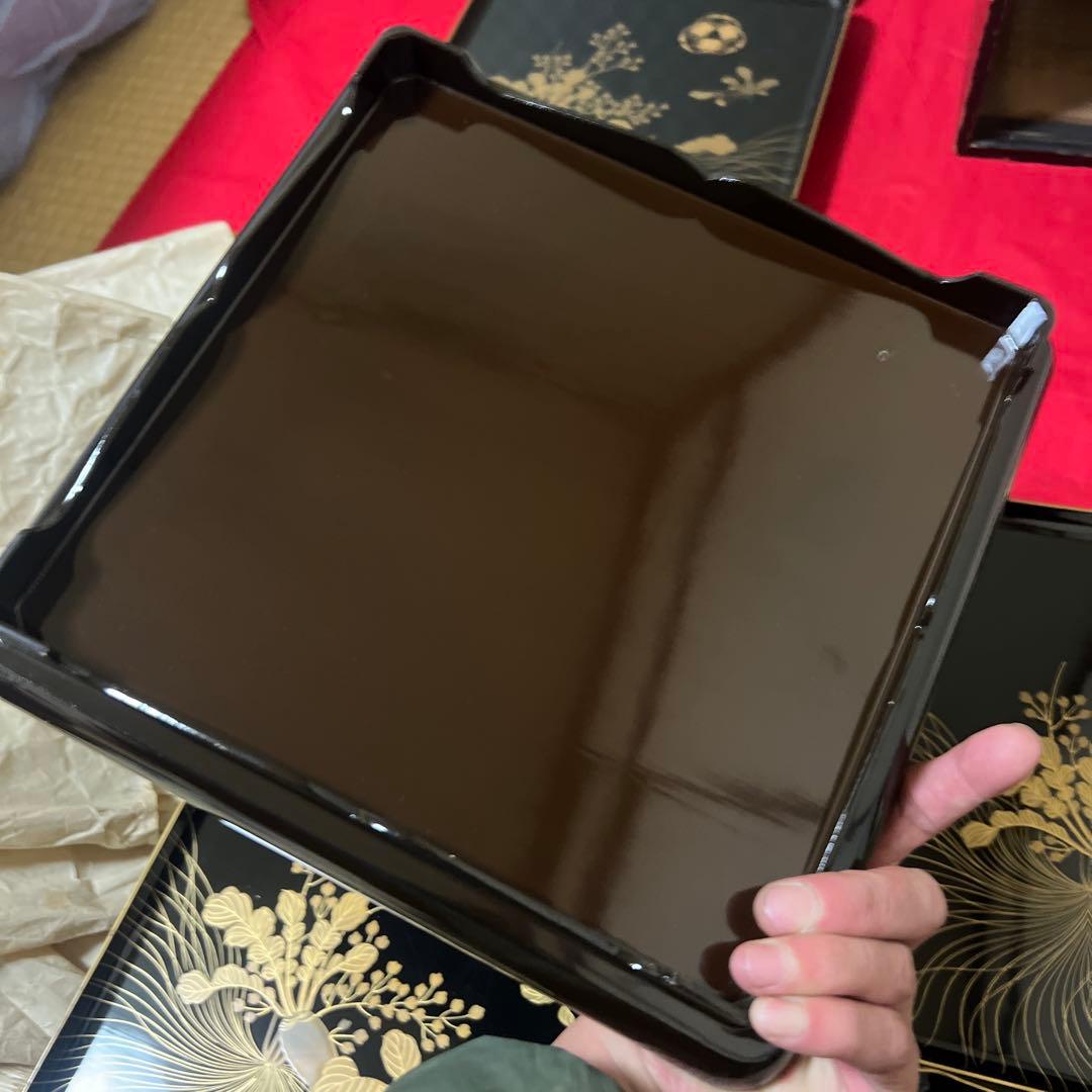 七草蒔絵吸物膳 八客