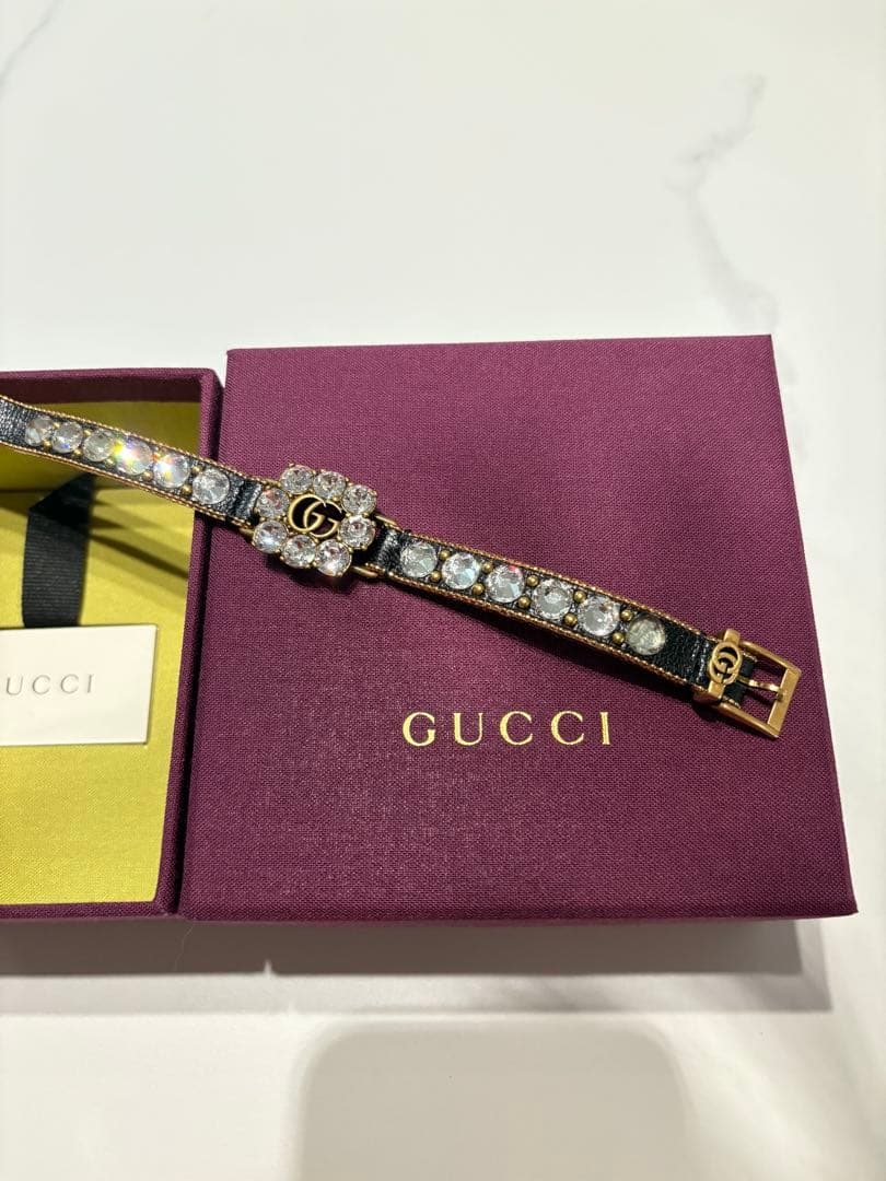 vintage Gucci ブレスレット レザー ジュエリー