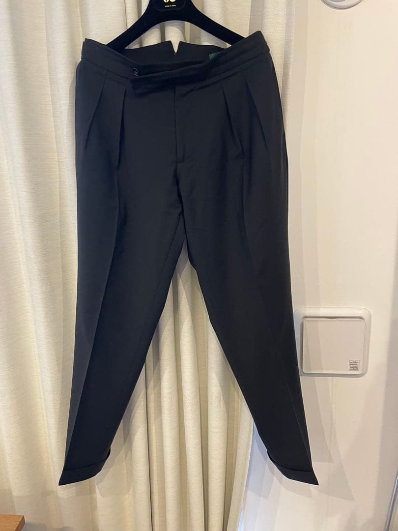 ベルウィッチ パンツ　スラックス ベルウィッチ パンツ メンズ ストレッチ サマーウール 2タック