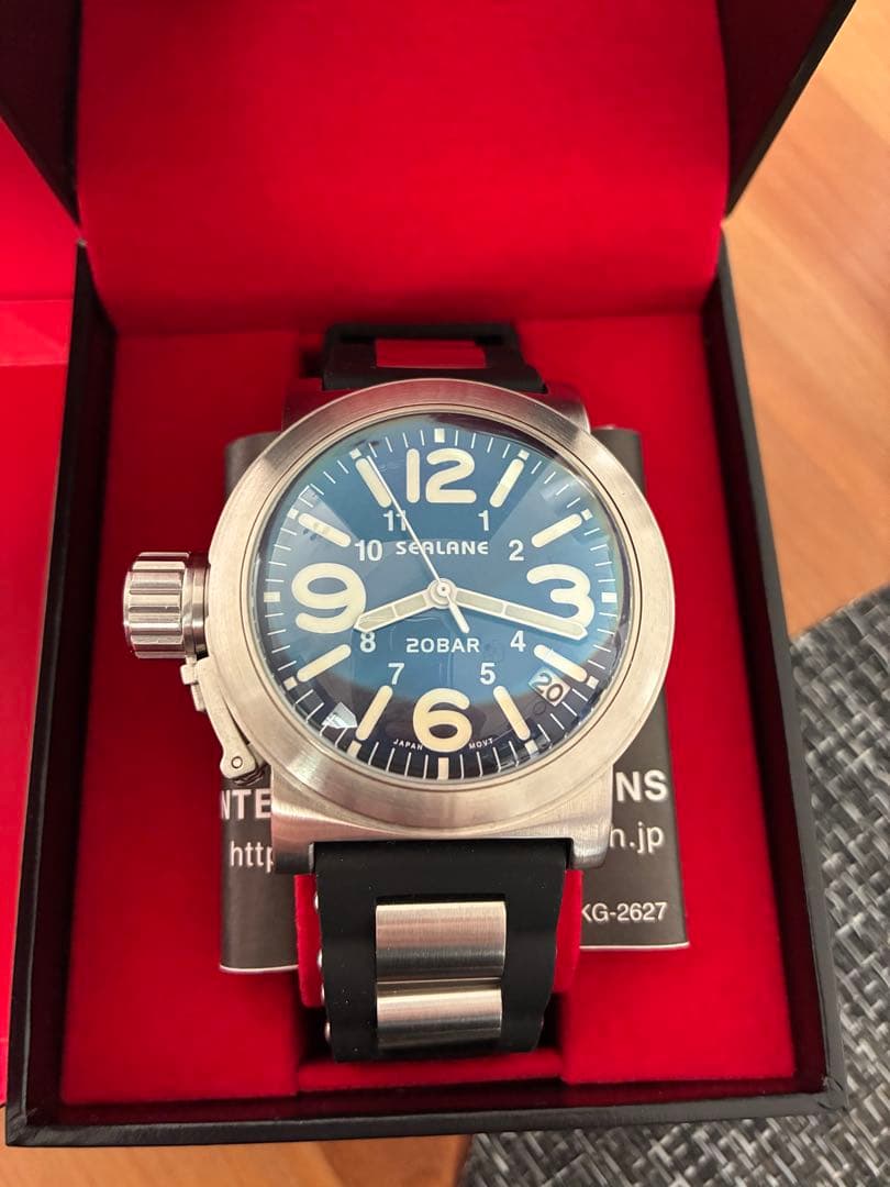 SEALANE 自動巻き時計 20BAR 青 - メルカリ