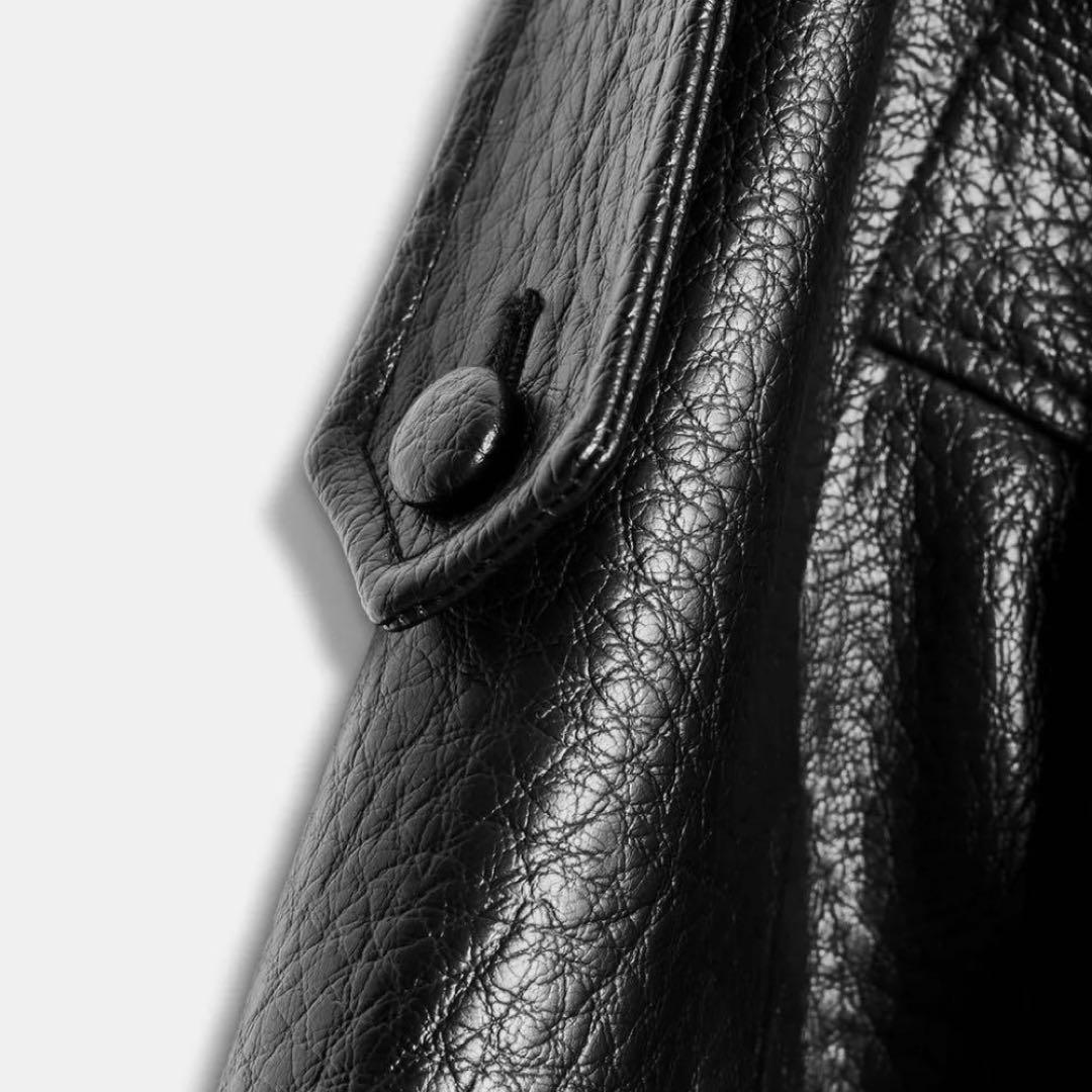 ザラ フェイク レザージャケット サンローラン風 ZARA - メルカリ