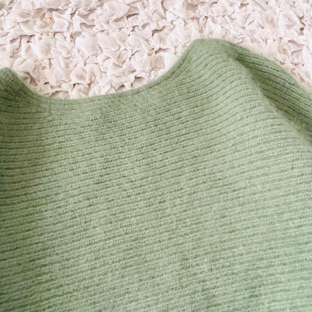 美品 シップス ハミルトン アンゴラボートネックプルオーバー ふわふわ