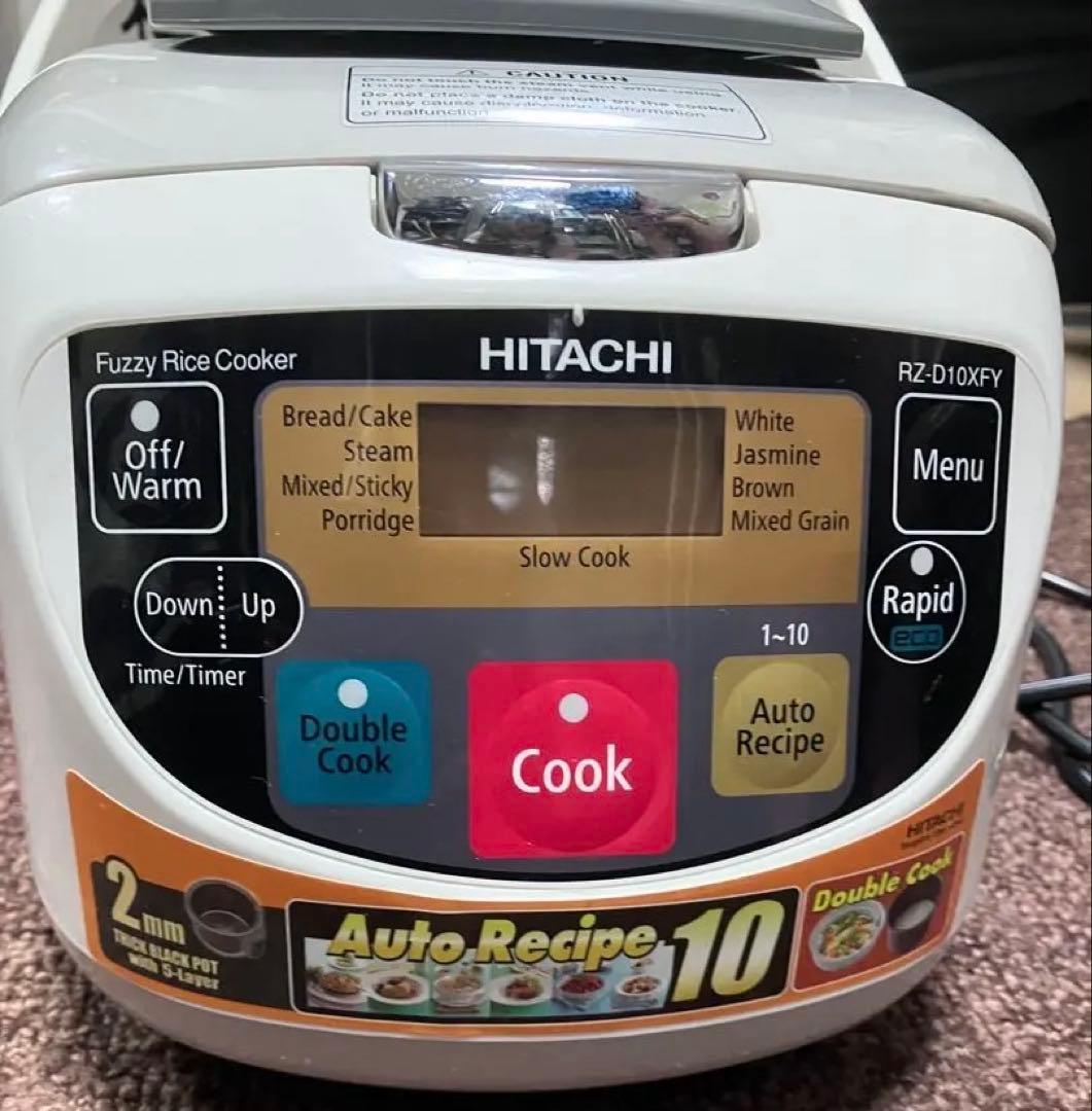 海外対応炊飯器5合炊HITACHI RZ-D10XFY 炊飯器 オートレシピ10 Amazon | 海外向け炊飯器 日立RZ-D10XFY 220-240V タイ製 | 日立