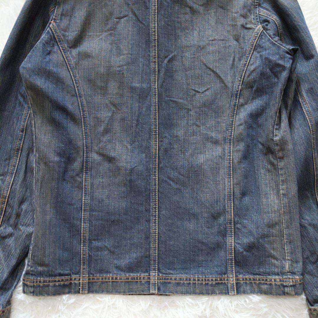 00s y2k ギミックデニムライダースジャケット 3L グランジお兄系